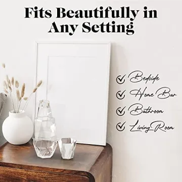 Elegant American Atelier Geometric Night Carafe Set