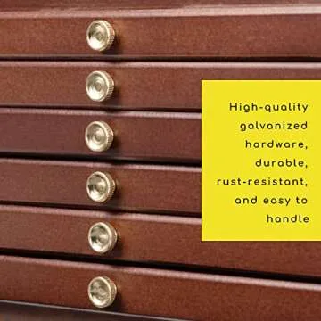 MEEDEN 6-Drawer Art Storage Box - Elegant Beech Wood