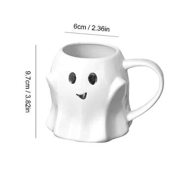 Wowspeed Ghost Mug - Fun Halloween Coffee Cup for All