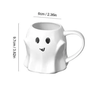 Wowspeed Ghost Mug - Fun Halloween Coffee Cup for All