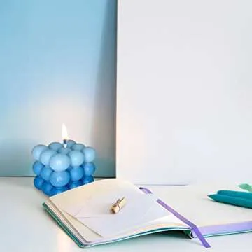 Scented Bubble Candles - Pastel Cube Decor Set