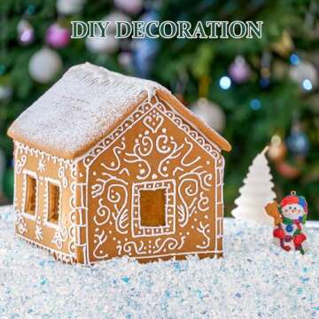 RGQSUN 8.8oz Christmas Fake Snow Decoration for Crafts,Artificial Fake Snow Powder Filler White Snow for Christmas Party Decoration Supplies