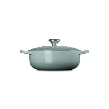 Le Creuset Enameled Cast Iron Signature Round Sauteuse, 3.5qt., Sea Salt