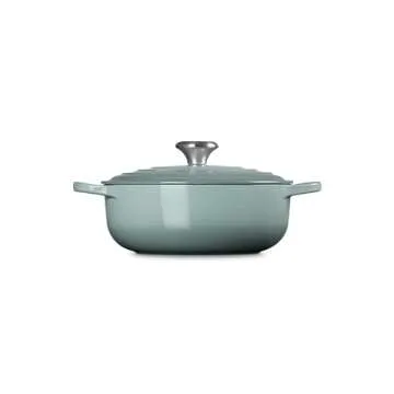 Le Creuset Enameled Cast Iron Signature Round Sauteuse, 3.5qt., Sea Salt