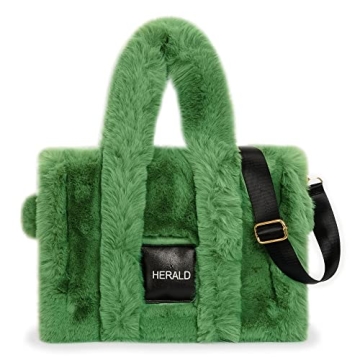 Stylish Faux Fur Tote Bag for Women - Eco-Friendly Design