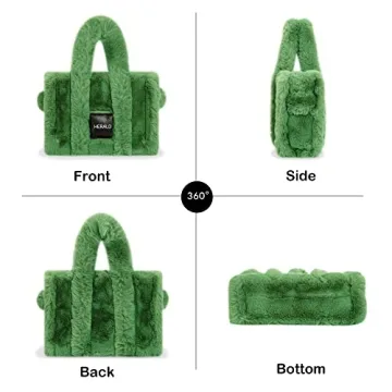 Stylish Faux Fur Tote Bag for Women - Eco-Friendly Design