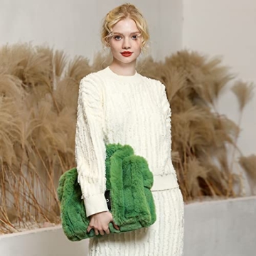 Stylish Faux Fur Tote Bag for Women - Eco-Friendly Design