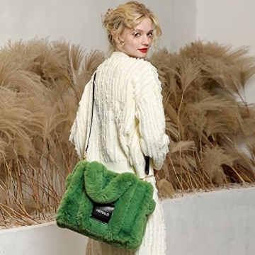 Stylish Faux Fur Tote Bag for Women - Eco-Friendly Design