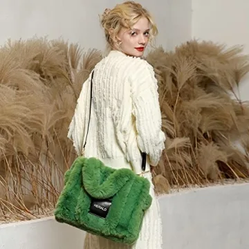 Stylish Faux Fur Tote Bag for Women - Eco-Friendly Design