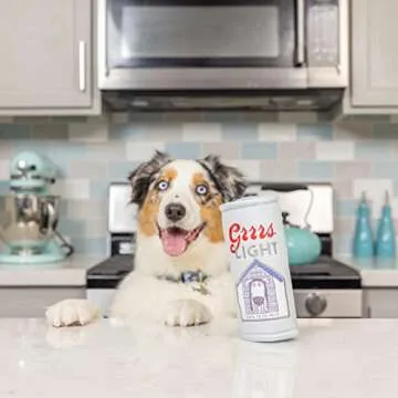 Huxley & Kent for Dogs | Grrrs Light (Small) | Funny Dog Toy | Power Plush Dog Toy with Squeaker | Dog Gift | Fun, Durable, and Safe | H&K Squeaky Dog Toy