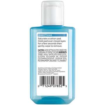L'Oreal Clean Artiste Oil-Free Eye Makeup Remover, 4 oz