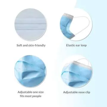 Hygenix 3ply Face Masks - PFE 99% Protection Pack of 50