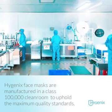 Hygenix 3ply Face Masks - PFE 99% Protection Pack of 50