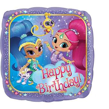 SHIMMER AND SHINE 3rd Third HAPPY Birthday Party Balloons Decoration Supplies Genie Nick