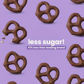 UNREAL Dark Chocolate Covered Pretzels, 7g Sugar, Chocolate Candy Treat Bag, Gluten Free, Fair Trade, Non-GMO, Value Size, 3.5oz (Pack of 3)