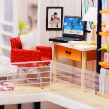 Elegant 3D Wooden Miniature Dollhouse Kit for Adults