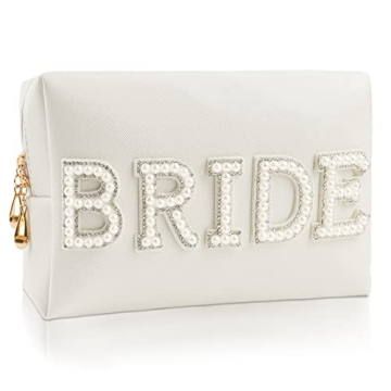Bridal Makeup Bag with Rhinestone and Pearls for Her