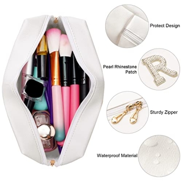 Bridal Makeup Bag with Rhinestone and Pearls for Her