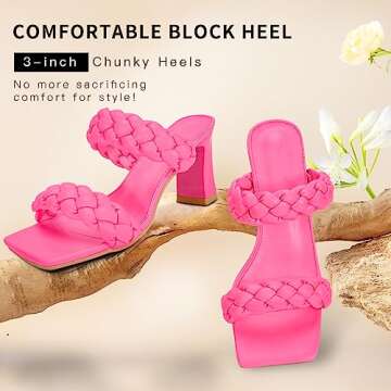 Stylish Women's Braided Heeled Sandals for All Occasions