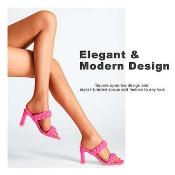 Stylish Women's Braided Heeled Sandals for All Occasions