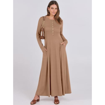 Elegant Anrabess Women's Maxi Dress with Pockets