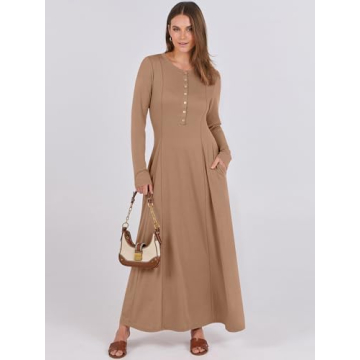 Elegant Anrabess Women's Maxi Dress with Pockets