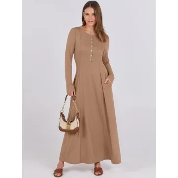 Elegant Anrabess Women's Maxi Dress with Pockets
