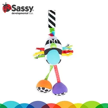 Sassy Boppin’ Birdie Developmental Plush Toy for Babies