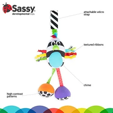 Sassy Boppin’ Birdie Developmental Plush Toy for Babies