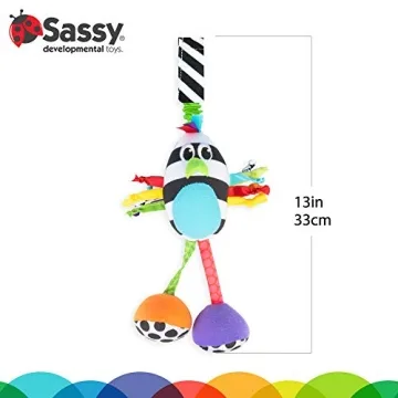 Sassy Boppin’ Birdie Developmental Plush Toy for Babies