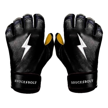 BRUCE BOLT Original Series Short Cuff Batting Gloves - Multiple Colors - Adult & Youth Sizes