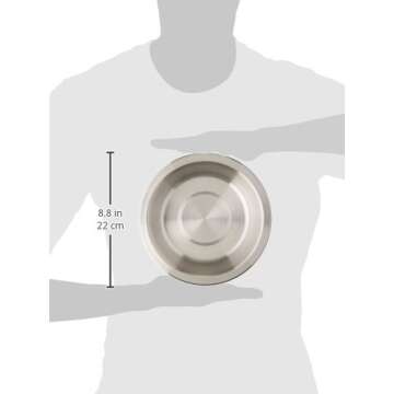 PetFusion Elevated Dog & Cat Bowls, 8" x 8" x 4", Stainless Steel & Acrylic, Mix & Match, 12 Month Warranty