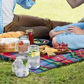 Moment Dextrad 120 PCS Canning Lids, Regular Mouth Mason Jar Lids, Premium Metal Split-Type with Airtight Seal and Leak proof, Use for Home Canning & Food Storage (Silver, 120)