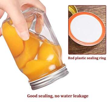 Moment Dextrad 120 PCS Canning Lids, Regular Mouth Mason Jar Lids, Premium Metal Split-Type with Airtight Seal and Leak proof, Use for Home Canning & Food Storage (Silver, 120)