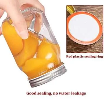 Moment Dextrad 120 PCS Canning Lids, Regular Mouth Mason Jar Lids, Premium Metal Split-Type with Airtight Seal and Leak proof, Use for Home Canning & Food Storage (Silver, 120)