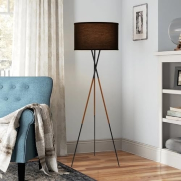 Kira Home Sadie Tripod LED Floor Lamp with Bulb
