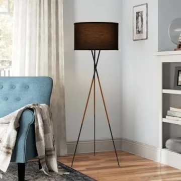 Kira Home Sadie Tripod LED Floor Lamp with Bulb