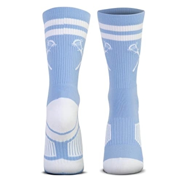 ChalkTalkSPORTS Lacrosse Performance Crew Socks - Carolina