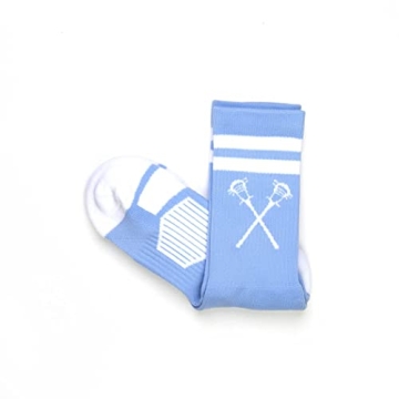 ChalkTalkSPORTS Lacrosse Performance Crew Socks - Carolina