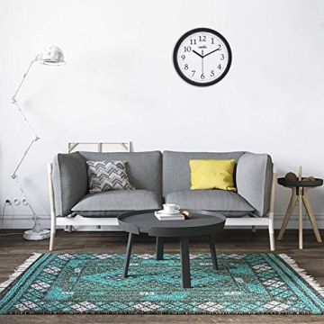 HIPPIH Silent Non-Ticking Wall Clock Set for Home Office