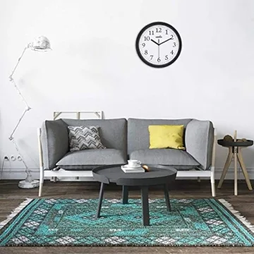 HIPPIH Silent Non-Ticking Wall Clock Set for Home Office
