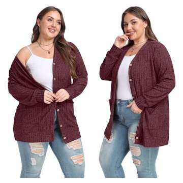 OLRIK Plus Size Spring Cardigan - Soft, Stylish, and Versatile