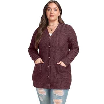 OLRIK Plus Size Spring Cardigan - Soft, Stylish, and Versatile