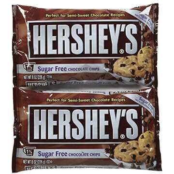 HERSHEY'S Sugar Free Semi-Sweet Baking Chips - 8 oz - 2 pk