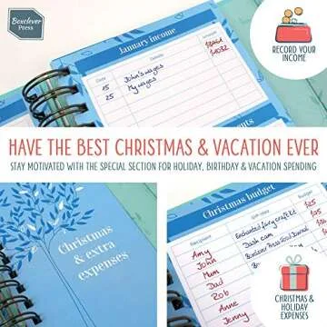Boxclever Press Budget Book. Budget Planner with Pockets to Organize Cash Flow, Bills & More (Turquoise)