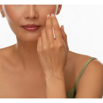 Gokeey Hand Chain Bracelet for Women | Dainty Jewelry with Zirconia