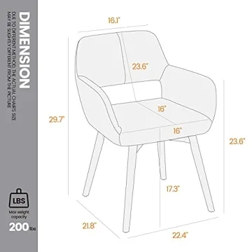 Stylish Ceedment Small Modern Accent Arm Chairs