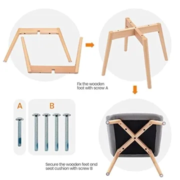 Stylish Ceedment Small Modern Accent Arm Chairs