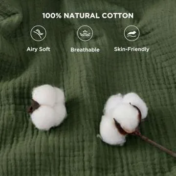 Comfortable 100% Cotton Muslin Blanket - King Size