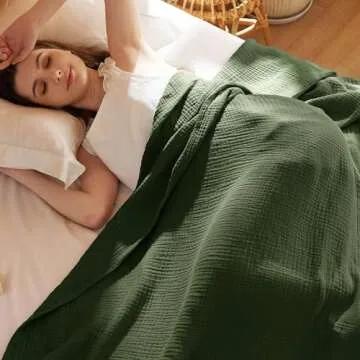 Comfortable 100% Cotton Muslin Blanket - King Size